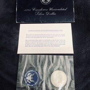 1971 Eisenhower Uncirculated Silver Dollar